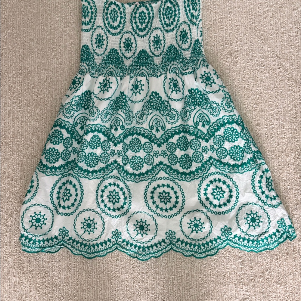 Women’s Green Embroidered Sundress